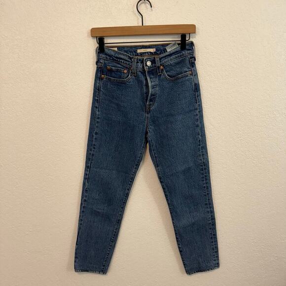 Levi's Wedgie Icon Fit High-Rise Skinny Denim Jeans Charleston Stroll Blue 25 - Picture 5 of 12